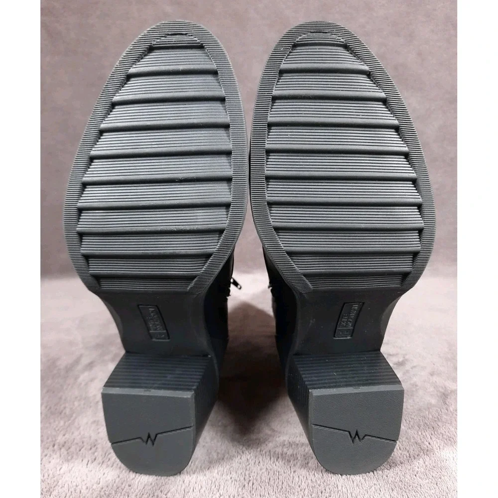 White Mountain Women's Black Dessert‎ Zipper Bootie Size 11M
